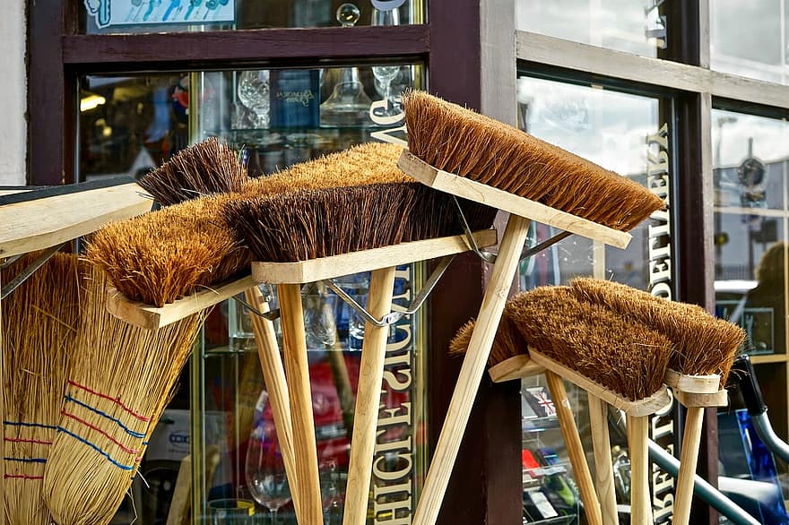 Wooden brooms custom made to your needs.